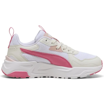 Afbeelding van Puma Trinity Lite Jr Sneakers voor kinderen, uniseks, White Magic Rose Vapor Gray
