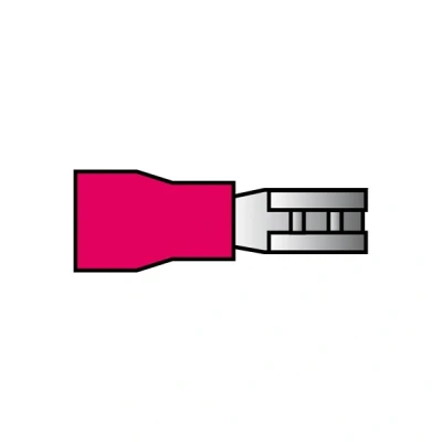 Afbeelding van Carpoint Vlakstekerhuls 559 Rood 2.8x0.5mm Blister 10 Stuks 1624008
