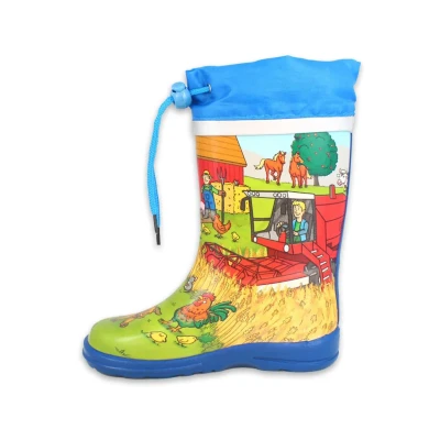 Afbeelding van Beck Bauernhof Regenlaarzen voor kinderen, Maat: 21, Multicolor Natuurrubber