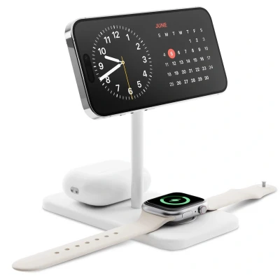 Afbeelding van Twelve South HiRise 3 Deluxe in 1 Charging Stand White TS 2425