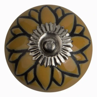 Afbeelding van Good in Style Meubelknop reliëf deco CK5508 bloem