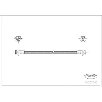 Afbeelding van CORTECO 19032893 Remslang Achteras 276 HONDA: CRX 3