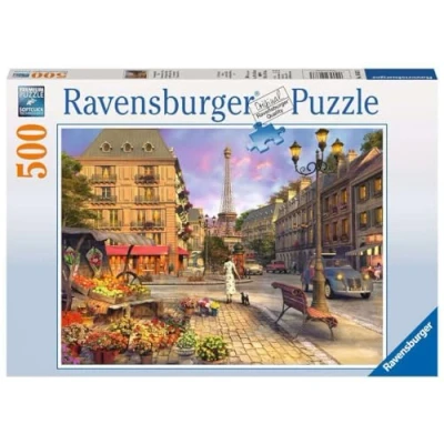Image de Puzzle Ravensburger Dominic Davison : Promenade du soir, 500 pièces