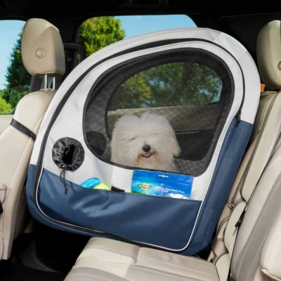Afbeelding van PetSafe Happy Ride Collapsible Travel Carrier Autobench Opvouwbare Hondenbench voor Auto Reisbench Hondenkennel 69x48x71cm
