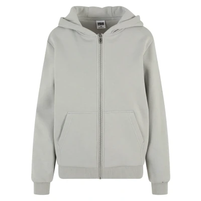Afbeelding van Urban Classics Sweater met rits, Dames, Maat: 3XL, Lightasphalt