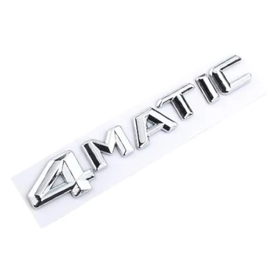 Afbeelding van ABS 3D 4MATIC Logo Kofferbak Badge Embleem Compatibel met Mercedes AMG ECS GLC GLA GLS CLA W204 W205 W212 X156 4 Matic Sticker Accessoires (Kleur: Chrome 14 16)