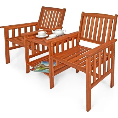Afbeelding van Casaria 2 Zits Tuinbank FSC® Gecertificeerd Acaciahout 164 cm