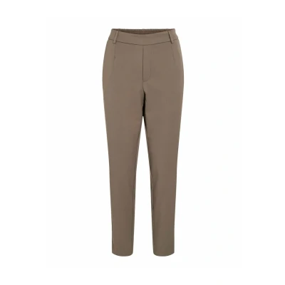 Afbeelding van VILA Vivarone SLIM Broek, Dames, Maat: 38, Brown
