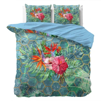 Afbeelding van Dekbedovertrek Nadin 2 persoons (200x200/220 cm) Bloemen Sleeptime Ga naar Dekbed Discounter.nl &amp; Profiteer Nu