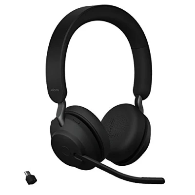 Afbeelding van Jabra Evolve2 65, UC Stereo Headset Draadloos Hoofdband Kantoor/callcenter USB Type C Bluetooth Zwart