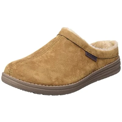 Afbeelding van Skechers Melson Pantoffels, Heren, Maat: 41, Tan Textiel