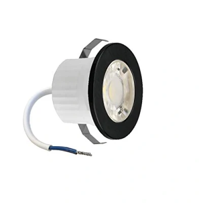 Afbeelding van Mini inbouwspot, led, 3 W, zwart, 240 lm, beschermingsklasse IP54, warmwit