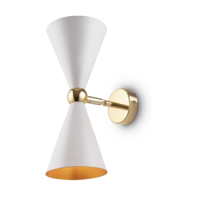 Afbeelding van Maytoni Wandlamp Vesper Wit met goud