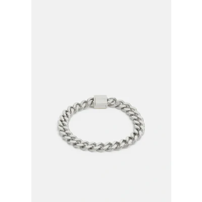 Afbeelding van BOSS Stamped Textured Links WITH Monogram Square Armband silvercoloured, Dames, Maat: One Size, Silver coloured