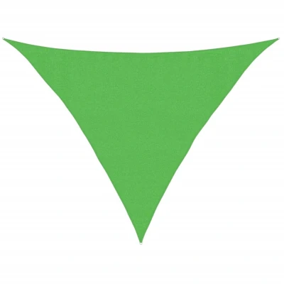 Afbeelding van Zonnezeil 160 g/m² 3,5x3,5x4,9 m HDPE lichtgroen