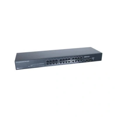 Image de Dexlan switch 24 ports Gigabit + 2 SFP fibre optique
