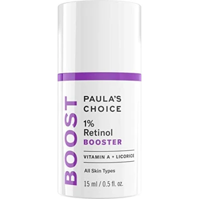 Afbeelding van Paula&#039;s Choice BOOSTER 1% Retinol Serum verstevigend, anti aging, rimpel, tegen bruine vlekken en onvolkomenheden met vitamine A voor alle huidtypes 15 ml