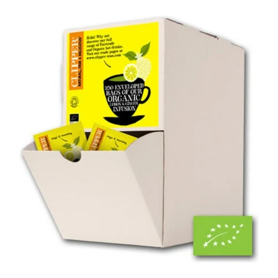 Afbeelding van Clipper Infusion Lemon &amp; Ginger Bio 250 stuks