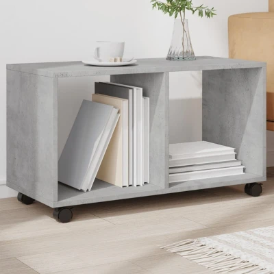 Afbeelding van vidaXL Rolkast 72x33x42,5 cm bewerkt hout betongrijs