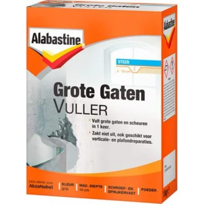Afbeelding van Alabastine Grote Gatenvuller 1 kg pak Schildersbenodigdheden