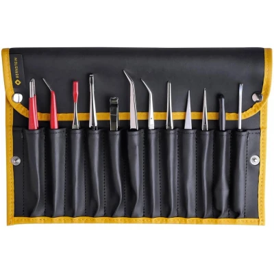 Afbeelding van Bernstein Tools for Electronics 5 100 Pincetset 12 delig