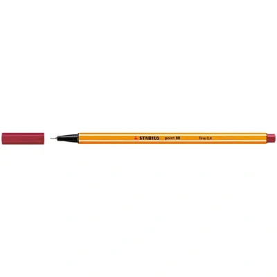 Image de STABILO Stylo feutre point 88, largeur du tracé: 0,4 mm, Rouge foncé
