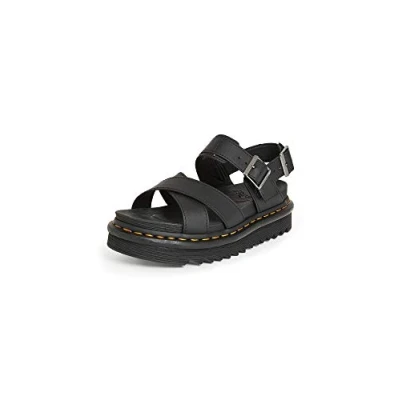 Afbeelding van Dr. Martens VOSS Sandalen met plateauzool, Dames, Maat: 41, Black hydro Leer