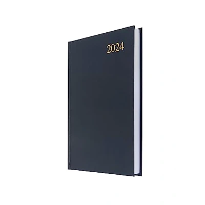 Afbeelding van Collins Debden Essential dagplanner 2024, één pagina per dag, dagboek en planner voor bedrijven, kantoor, academici personen (formaat