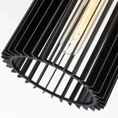 Afbeelding van Kichler LED Pendelarmatuur Linara 1X E27 Max 60W Dimbaar Black &amp; Natural Brass