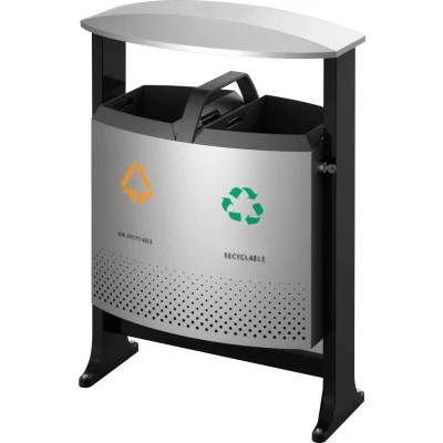Afbeelding van Buitenafvalbak afvalscheiding 2 x 39 liter