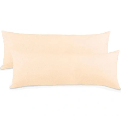 Afbeelding van Aqua Textil Classic Line kussenhoes, 2 stuks, ritssluiting, katoen, 40 x 80 cm, ecru