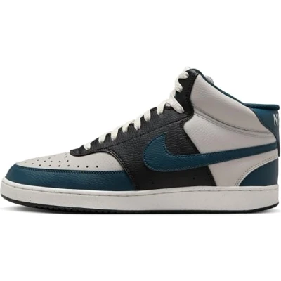 Afbeelding van Nike Court Vision Mid Next Nature Basketbalschoenen voor heren, Lt Iron Ore Armory Navy Phanto