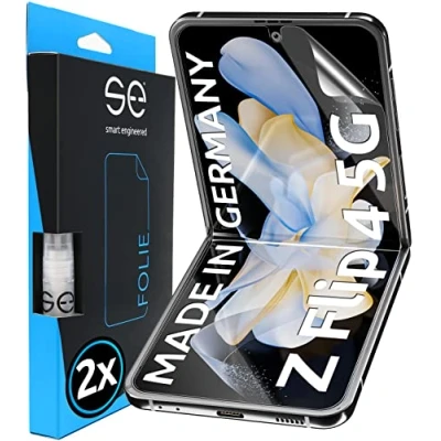 Afbeelding van s.e Samsung Galaxy Z Flip 4 displaybeschermfolie positioneringshulp van glas transparant