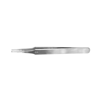 Afbeelding van Flat Rounded Stainless Steel Tweezers (1