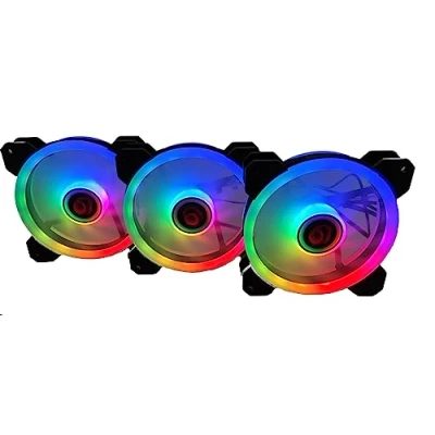 Afbeelding van Box ventilator Talius IRIS SPECTRUM ARGB/CRONOS Ø 12 cm (3 Stuks)