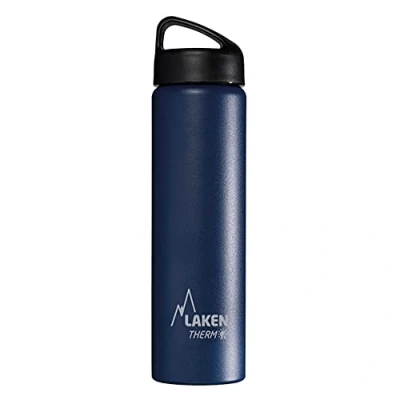 Afbeelding van Thermofles dubbelwandig RVS 750 ml blauw