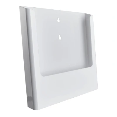 Afbeelding van A4 Witte Wandfolderhouder / Brochurehouder Houder Met Boorgaten Type Wit