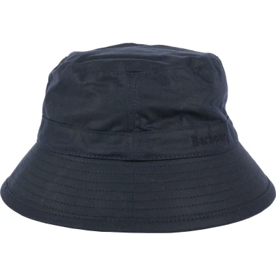 Afbeelding van Barbour Wax Hoed Navy maat XXL Heren Bucket Hat Katoen Suitable Herenkleding