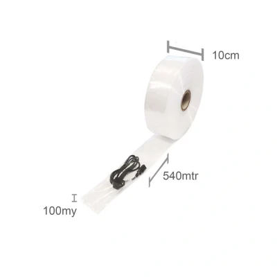 Afbeelding van Kortpack Buisfolie 10cm X 540mtr, 100my Transparant (1 Rol)