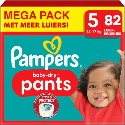 Afbeelding van Pampers Baby Dry Pants Maat 5 Mega Pack 82 stuks 12/17KG