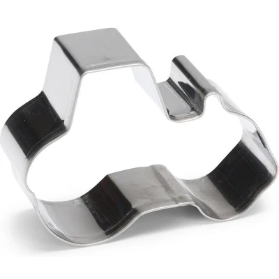 Afbeelding van uitsteekvorm Traktor 7 cm RVS zilver