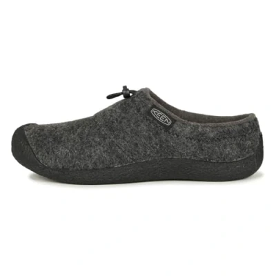 Afbeelding van Keen Howser 3 Slide, herenpantoffels, Charcoal Grey Felt/Zwart, 42,5 EU