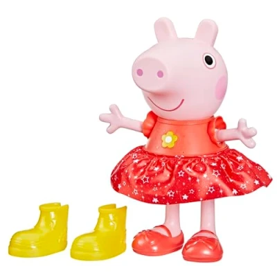 Afbeelding van Peppa Pig Peppa&#039;s Muddy Puddles Party Doll, geel