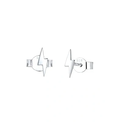 Afbeelding van Elli Lightning Flash Oorbellen silvercolored, Dames, Maat: One Size, Silver/colored