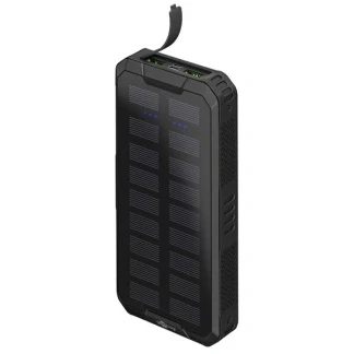 Afbeelding van Goobay Outdoor snelladende powerbank met solar 20.000 mAh (USB C PD, QC 3.0) Robuuste allround voeding voor buitengebruik