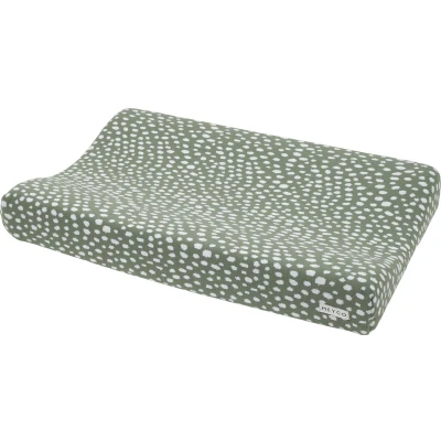 Afbeelding van Meyco Baby Cheetah aankleedkussenhoes forest green 50x70cm