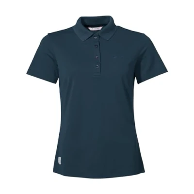 Afbeelding van Vaude Essential Poloshirt, Dames, Maat: 34, Dark sea