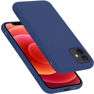Afbeelding van Cadorabo Hoesje geschikt voor Apple iPhone 12 MINI in LIQUID BLAUW Beschermhoes gemaakt van flexibel TPU silicone Case Cover