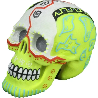 Afbeelding van Aqua Della Aquariumdecoratie Vissen Dia De Los Muertos Schedel 2 11,8x7,7x9,2cm Meerkleurig 1st