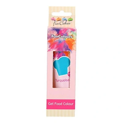 Afbeelding van FunCakes Levensmiddelenverf &quot;FunColours&quot; gel/lijmen 1 x turquoise 30 g voor de unieke look